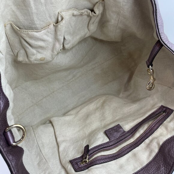 Gucci Purple Leather Soho Shoulder Bag sku#85851 (gently used) - Picture 6 of 12